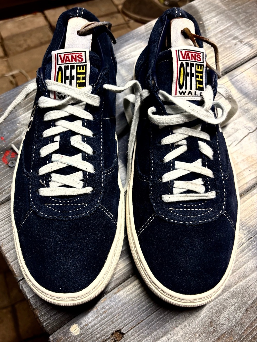 Vans Old Skool navy blue suede sneakers #skateboarding #oldskool M9 W10.5